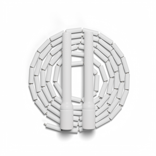 Frost White Beaded Jump Rope