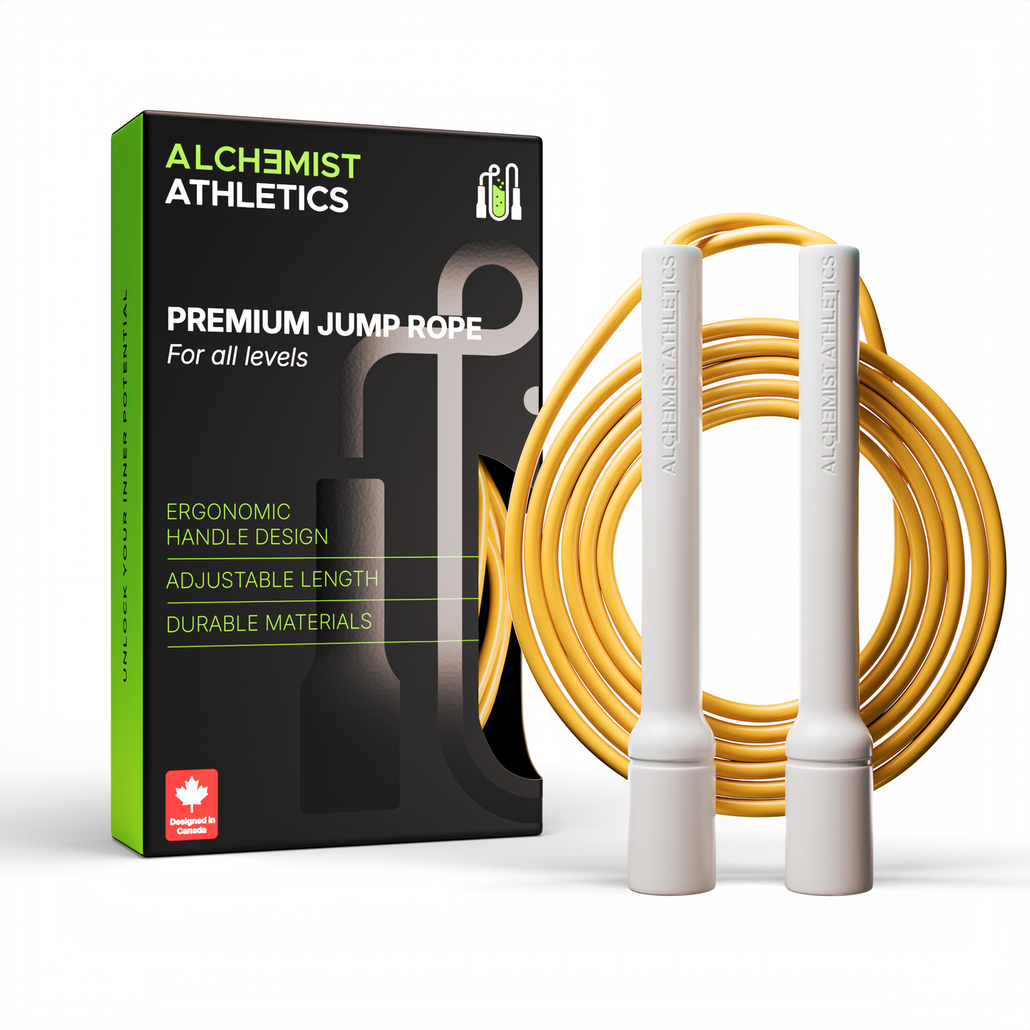 Sunshine Yellow V15 Jump Rope, 5mm PVC