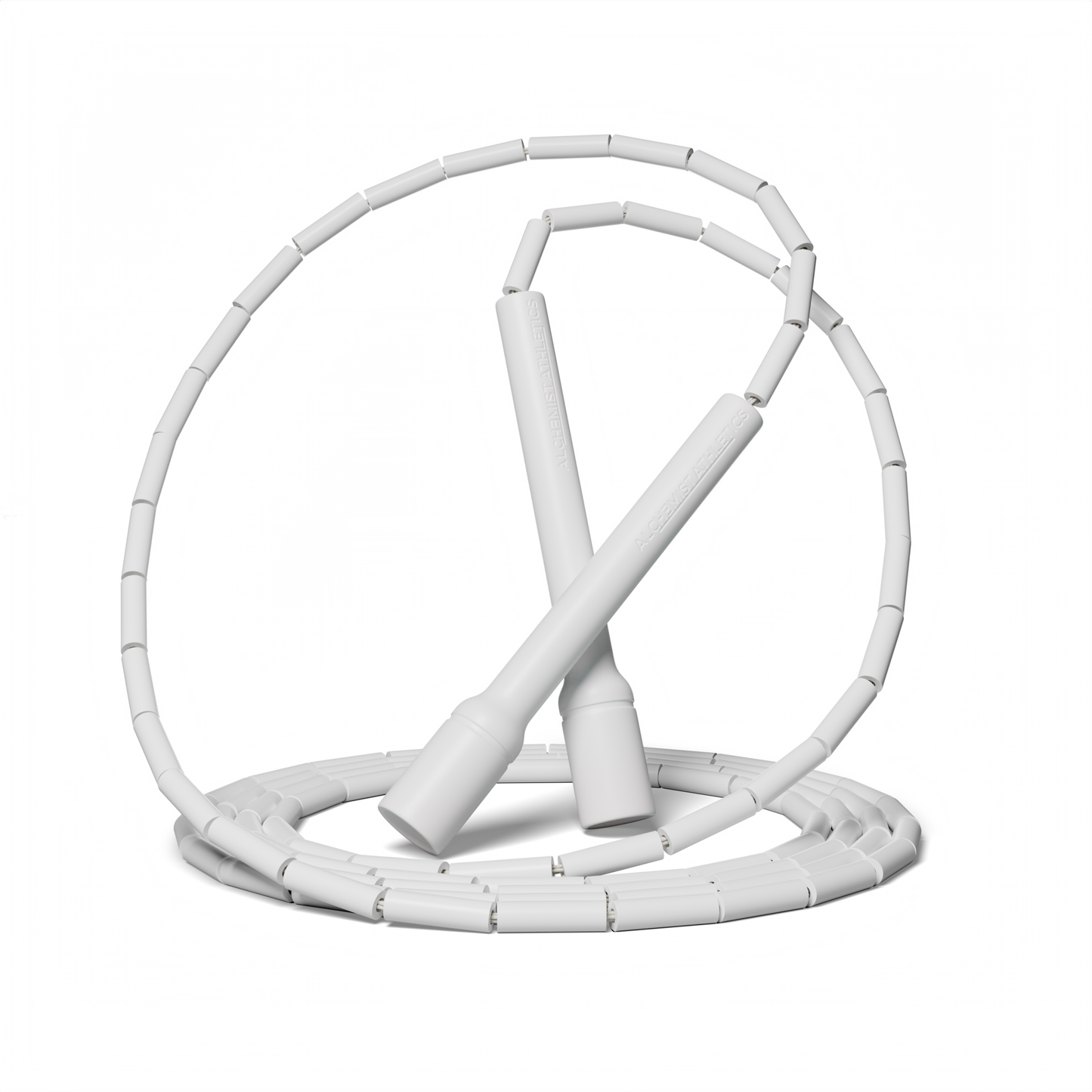 Frost White Beaded Jump Rope